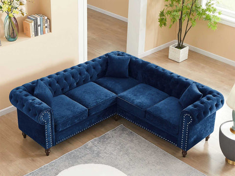 Chesterfield Vintage Sectional Sofa