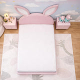 Bugs Bunny Upholstered Luxury Bed In Leatherette With Hydraulic Storage