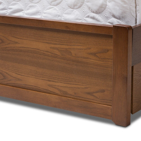 Copper Grove Kiowa Contemporary Walnut Wood Storage Bed