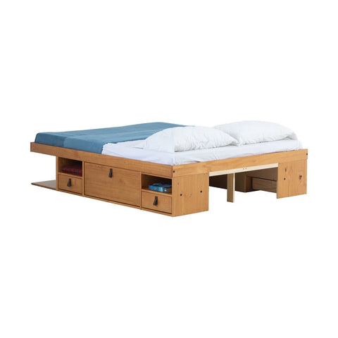 Copper Grove Rivne Storage Platform Bed with Drawers and Shelves