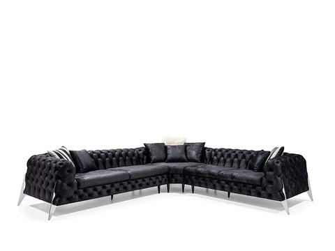 Designer Sofa Set:- Liberty L Shape Fabric 6 Seater Luxury Furniture Sofa Set