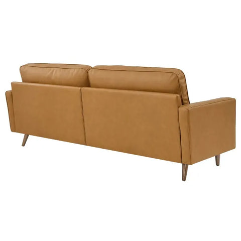 Valour Genuine Top Grain Cognac Leather Sofa