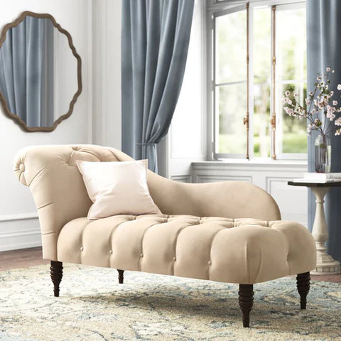 Elliston Tufted One Arm Left-Arm Chaise Lounge