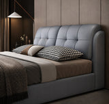 Elysian Curve Upholstered Bed In Leatherette