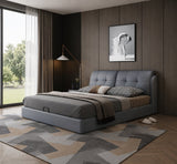 Elysian Curve Upholstered Bed In Leatherette