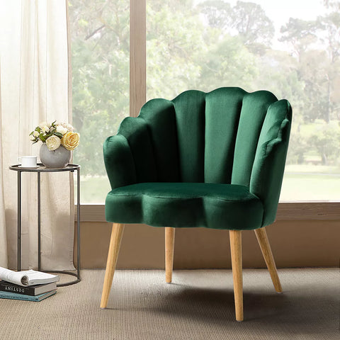 Maël Velvet Comfortable Arm Chair