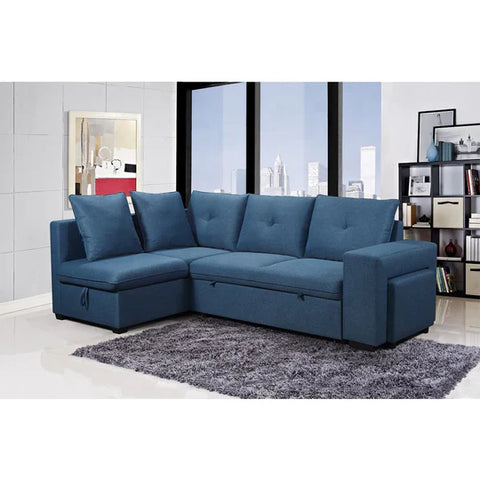 Velvet Blue  Floyd Sofa Cum Bed