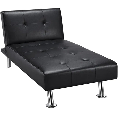 Hamar Vegan Leather Quilted Lounger