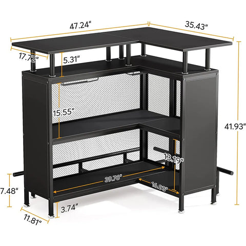 Wine and Liquor Bar Storage Display Cabinet Cart (401)