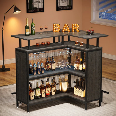 Wine and Liquor Bar Storage Display Cabinet Cart (401)