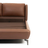 Verona Classic Italian Leather Upholstered Bed