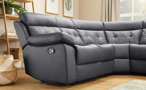 L Shape Sofa Set:- Recliner Corner Leatherette