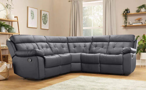 L Shape Sofa Set:- Recliner Corner Leatherette