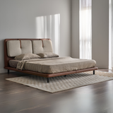 Luxe Strap Upholstered Sleek Bed Without Storage In Leatherette