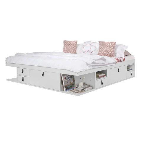 Copper Grove Rivne Storage Platform Bed with Drawers and Shelves