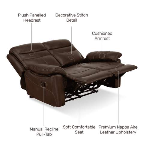 Mirage Brown Leatherette Recliner