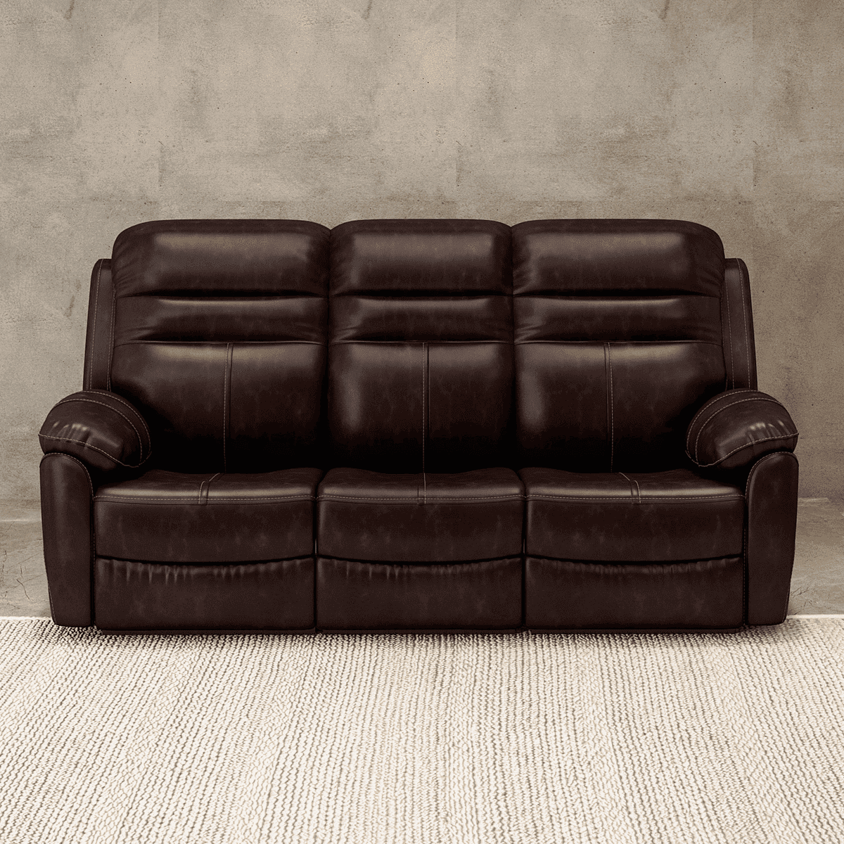 Mirage Brown Leatherette Recliner