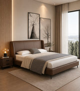 Morano Edge Premium Upholstered Bed In Leatherette