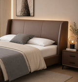 Morano Edge Premium Upholstered Bed In Leatherette