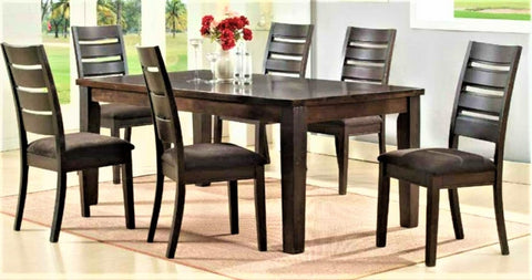 Wooden Rounded 4 Seater Dining Set (603)