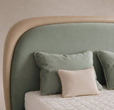 Royce Mint Upholstered Bed In Leatherette