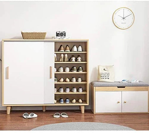 Entryway 40 Pair Shoe Storage Cabinet