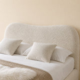 Tecco Upholstered Bed In Bouclé Towel Cloth