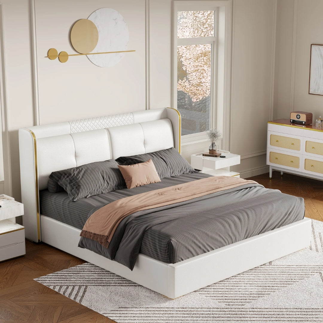 Tony LuxeCloud Upholstered Bed In Leatherette