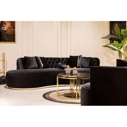 Alina Luxury Chesterfield Vintage Sectional Sofa