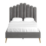 Valkyrie Vertical Lines Upholstered Bed