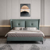 Zephario Luxe Wingback Upholstered Bed In Leatherette