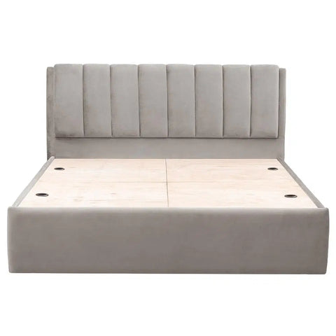 Ash Solid Wood Upholstered Bed