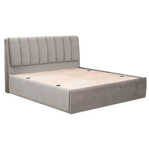 Ash Solid Wood Upholstered Bed