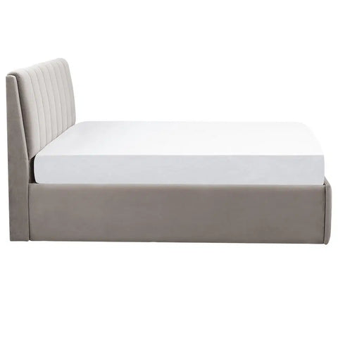 Ash Solid Wood Upholstered Bed