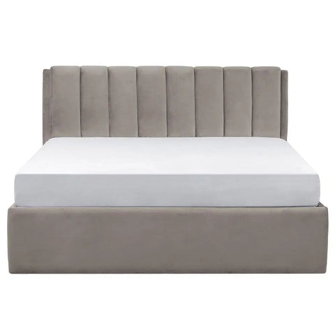 Ash Solid Wood Upholstered Bed