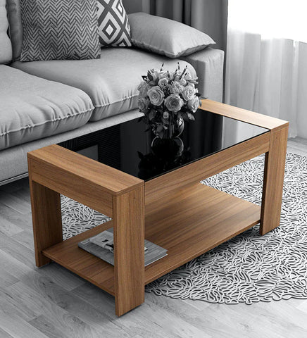 Wooden brown coffee table