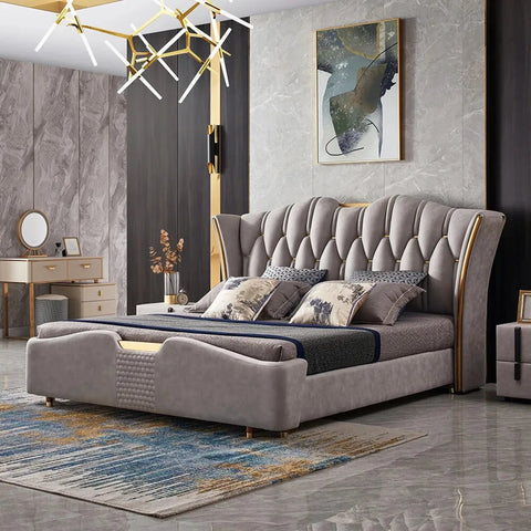 Onyx Modern Upholstered Tufted Bed