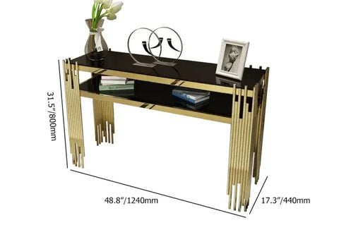 Bicasa Luxury And Modern Golden Console Table