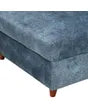 Macy Fabric Lounger Sofa Left In Blue