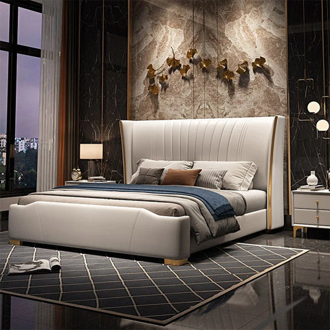 Winnfield Luxury Upholstered Bed Leatherette