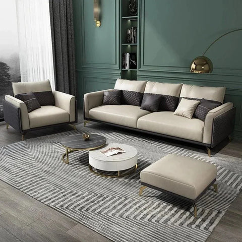 Mono Luxury Modern Sofa Sets In Leatherette