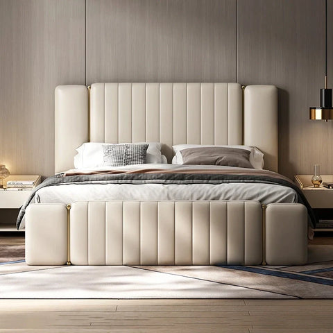 Nexus Luxury Upholstered Bed Suede