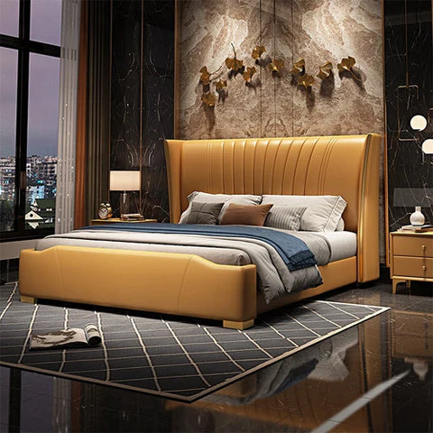 Winnfield Luxury Upholstered Bed Leatherette