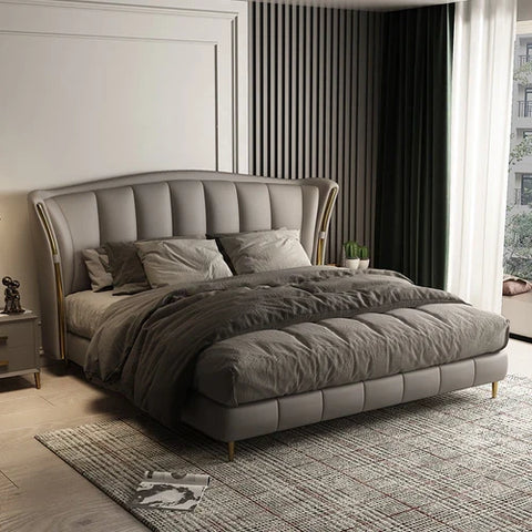 Achilles Upholstered Bed In Leatherette