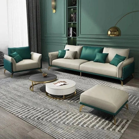 Mono Luxury Modern Sofa Sets In Leatherette