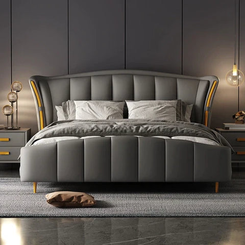 Achilles Upholstered Bed In Leatherette