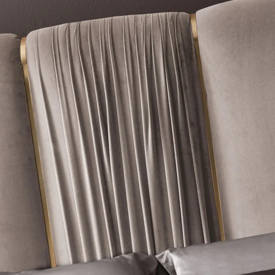 Lavish RoyaleWrap Upholstered Bed In Premium Fabric