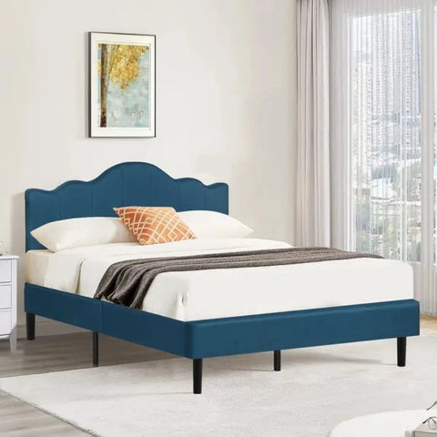 Paris Upholstered Bed Suede