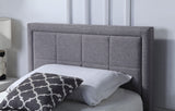 Urban Grid Upholstered Bed with Pull Out Trundle