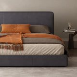Lorenzo Minimalist Italian Leather Platform Bed